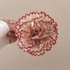 Elegante Karoblumen-Klaue Mode Pferdeschwanz-Haarnadeln Spangen Haiklammer Strand-Haarspange Für Damen Haarschmuck Neu