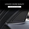 4X Car Door Panel Audio Horn Cover Tweeter Speaker Loudspeaker Cover Trim For-BMW 5 Series 520 523 F10 2010-2014