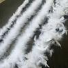 White Flat Feather Strips Turkey Top DIY Performance Costumes Festival Decoration Crafts Materials