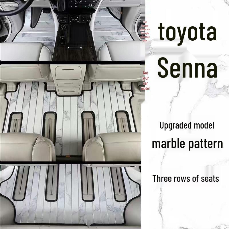 Custom Solid Wood Floor Mats for 2023 Toyota Sienna Hybrid Grandia