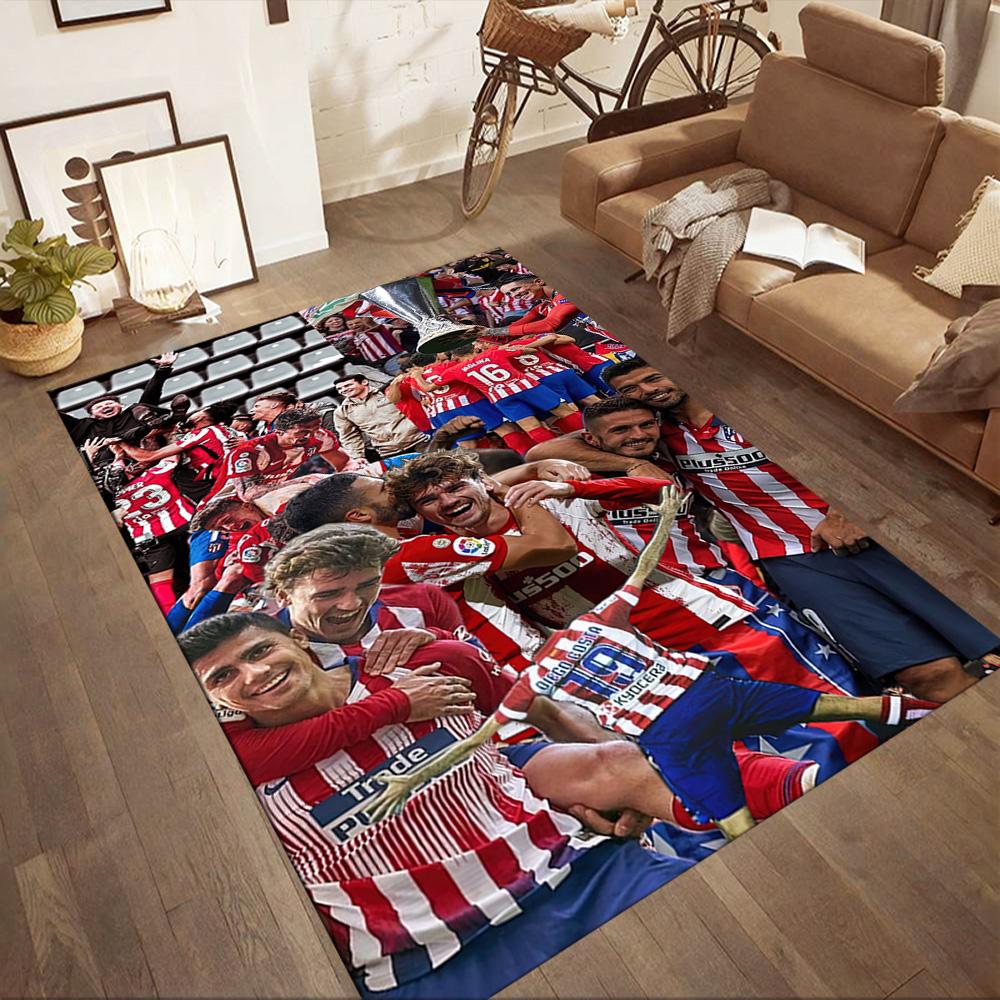 Atletico Madrid Floor Rug Office Rug Perfect For Hallway Outdoor Living Rooms Decorate Room Antislip Carpet Decorate Offices