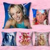 B-Britney Singer Spears Pillow Cases for Bedroom Living Room Sofa Home Decor Polyester Cushion Cover with Zipper