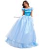 Halloween Volwassen Assepoester Prinses Assepoester Jurk Sprookje Cosplay Podium Jurk Jurk Jurk