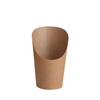 50pcs Water Proof Kraft Paper Slant Cup Oil-proof Snack Cups Popcorn Boxes Ice Cream Cup  Sundae
