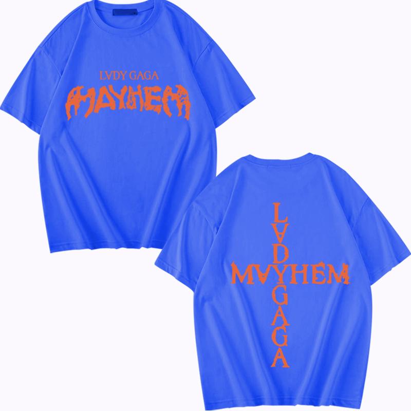 Lady Gaga Mayhem New Album T Shirt men women Oversized 100% Cotton cool Hot sale short sleeve Summer print Unisex plus size tops