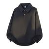 Button Fashion Sweatshirt Men's Autumn and Winter Pullover POLO Lapel Jacket Top