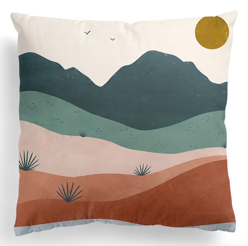 Home Kissenbezug, quadratisch, Bürodekoration, Kissenbezug, abstrakte Malerei, Druckmuster, Dekoration