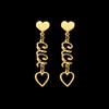 Atoztide Personalized Custom Name Stud Earring for Women Girl Stainless Steel With Chain Star Heart Letter Birthday Jewelry Gift