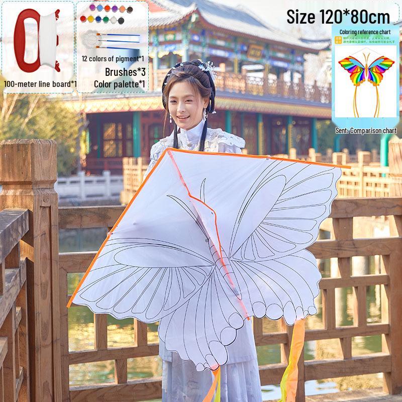 2026 New Children s High-Grade 1.2m Easy-Fly Gentle Breeze Kite for DIY and Team Building Activities