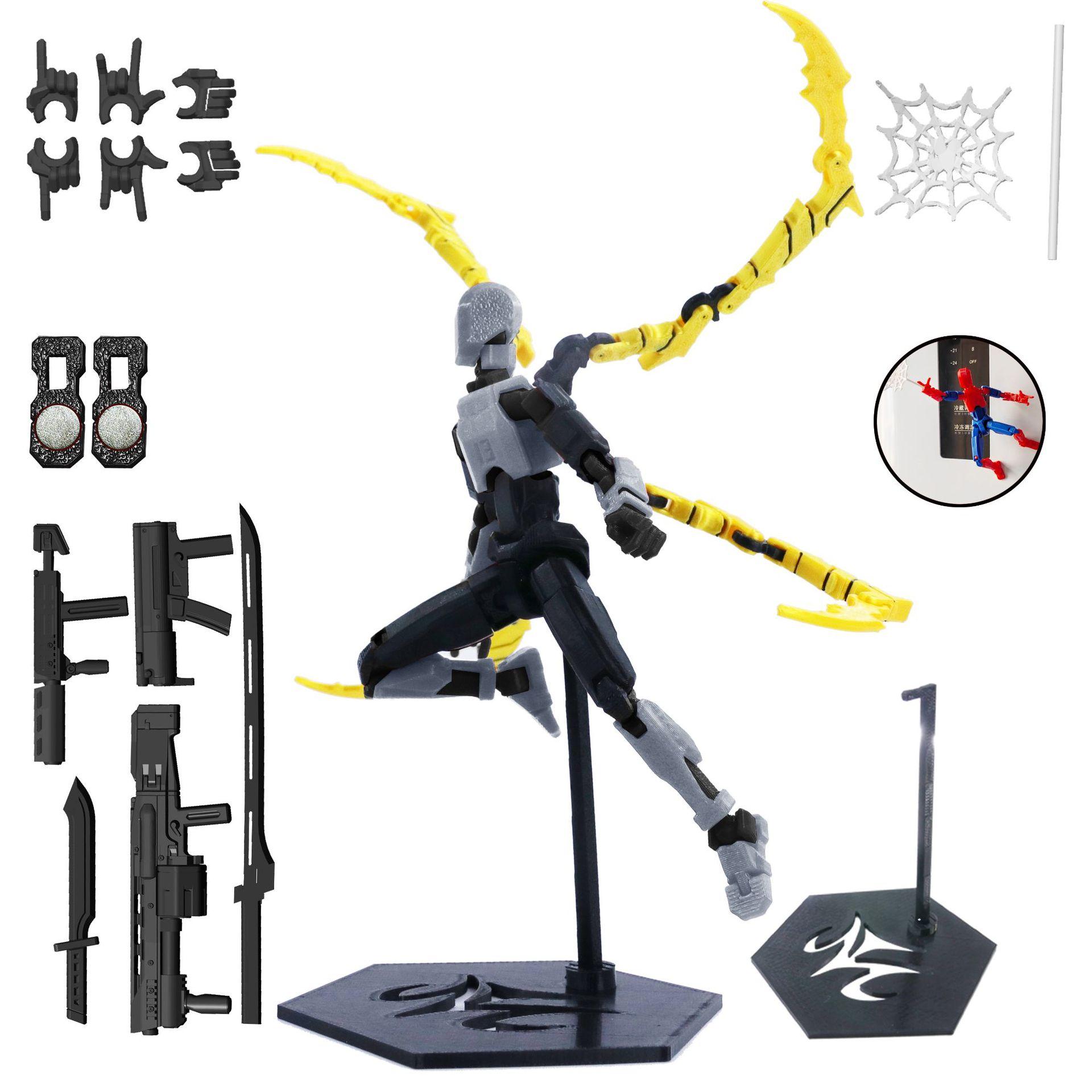 

Generation 3 Dr Octopus Lucky Dummy Robots Toy Model Multi-joint Movable Dr Doom Dummy DIY Assembly Action Figure Toys