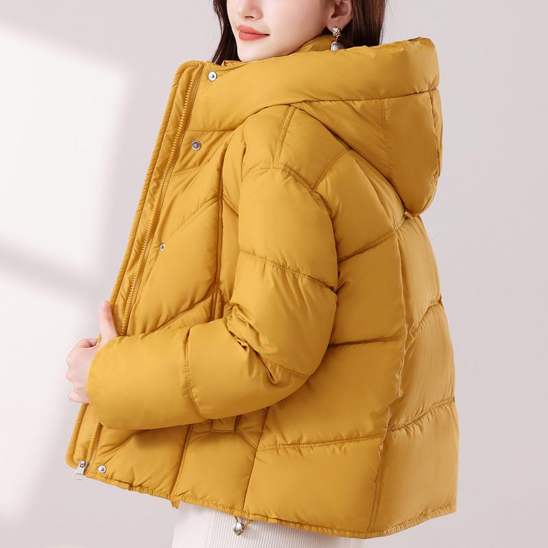 Fashion Winter Jackets Woman Short Parkas Hooded Plus Size Loose Thick Warm Outerwears Women's Coats