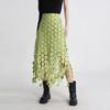 2025 Summer Embroidered Tassel High-End Women’s Wrap Skirt In Solid Colors
