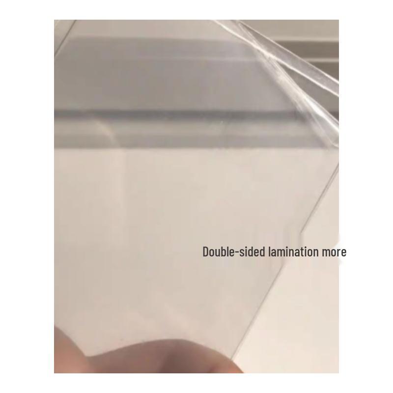 Clear Photocard Protector: Anti-Scratch, Hard Plastic Sleeve, 40 Microns, Double-Sided Lamination