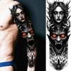 1 Sheet Full Arm Robber Gangster Temporary Tattoos For Men Women Waterproof  Tatoo Sleeve Realistic Bad Guy Fake Tattoos Sticker