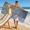 Ernest & Celestine Poster Print Beach Towel, Large Soft Quick Dry Towel for Beach Camping Swimming