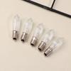 10Pcs Led Filament Bulb E10 Warm White Edison Retro Candle Light Blubs Glass Bulbs Tapered Candles Replacement Bulbs
