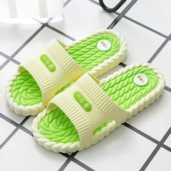 Damen-Hausschuhe für Frühling und Sommer, weiche Sohle, leicht, flach, für den Innenbereich, große, rutschfeste Strandhausschuhe für den Außenbereich