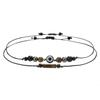 Woven Handmade Beaded Stone Bracelet Cylindrical Amethyst Tiger Eye Powder Crystal Bracelet Couple Friendship Bracelet