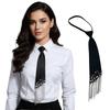 Adjustable Lazy Person Neck Tie Korean Style Pre Tied Neck Tie Elegant Shirt Tie  JK