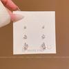 Six-piece Set of Zircon Planet Surround Earrings, Women's Light Luxury High-end Set Earrings, Exquisite and Unique Earrings.