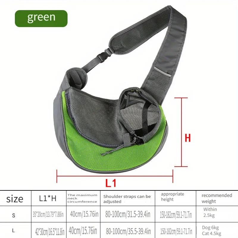 MeshVentilated Pet Carrier Backpack - Lightweight & Ergonomic Design for Cats & Dogs - Portable Crossbody Travel Bag
