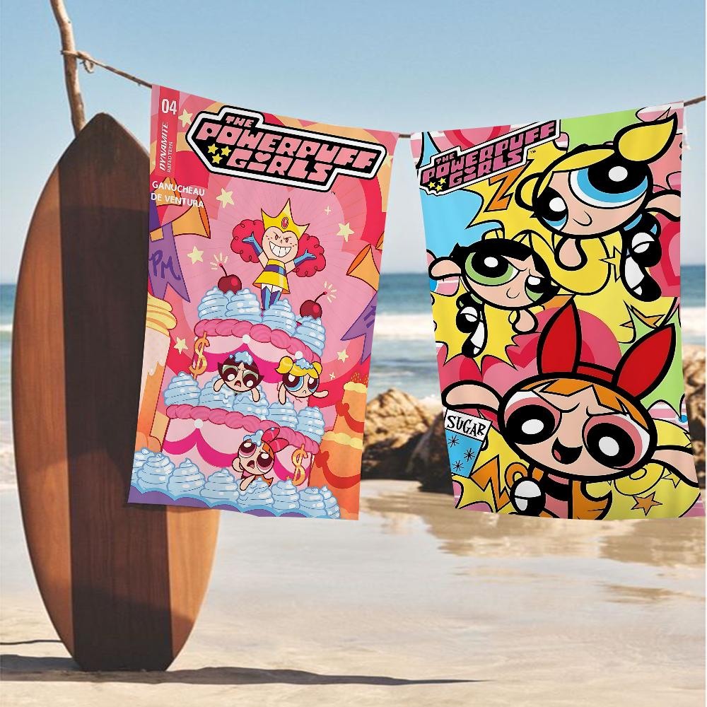 Telo Mare Cartone Animato Le Superchicche Carino Kawaii Decorazione Stanza Bagno Ragazze Bambini Asciugamani Mani Per Bagno Doccia
