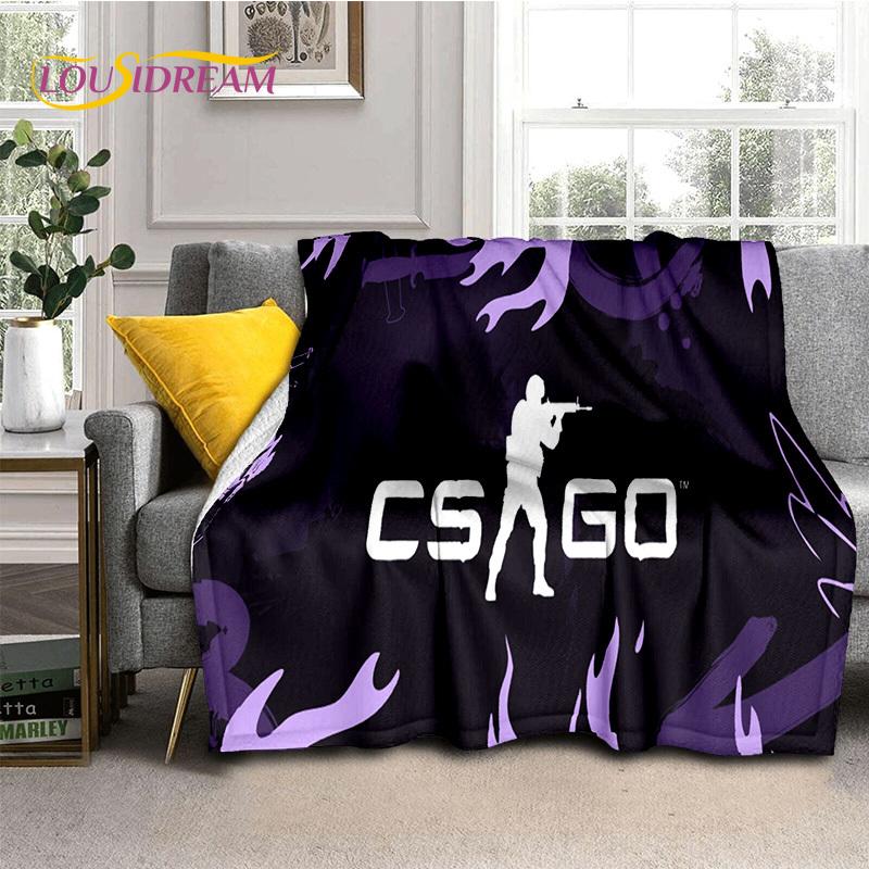CS GO, Counter Strike Hra Hráč Měkké Flanelové Deky, Deku na Přikrytí Pohodlná Deka na Piknik Postele Pohovku Domov Ložnice Dárky