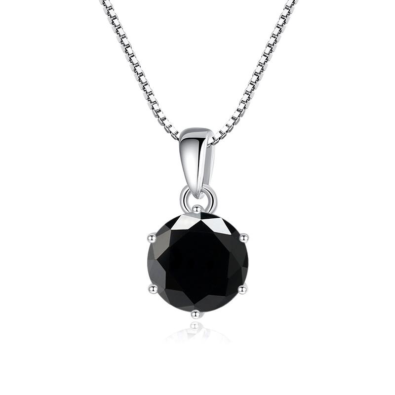 Butterflykiss 1 CT Real Moissanite Pendant Necklace For Women Top Quality 925 Silver Wedding Party Bridal Fine Jewelry