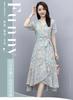 Summer Floral Dress Women's Simple and Generous Temperament Celebrity Mother Skirt