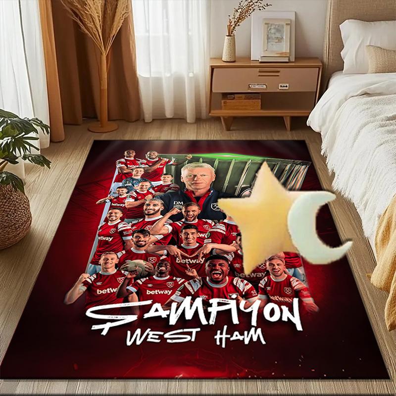 hammer Football Printed Office Carpet Chair Cushion  Entryway Rug, Rugs for Living Room, Bedroom Christmas gifts