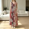 Women's Sleeveless Striped Maxi Dress Elegant Flowy Fashion Dress for Beach Vacation,Daily Wear,Holiday & Travel Photos