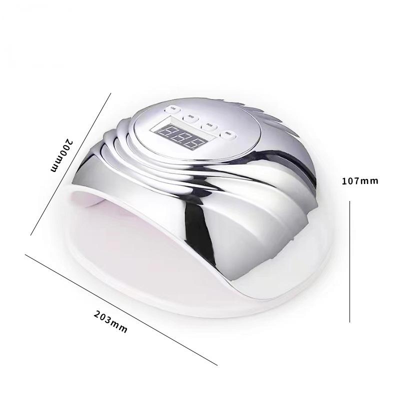 86W UV LED Red Light Nail Lamp with Smart Sensor - Fast Curing Portable Gel Polish Dryer for Home & Salon Use