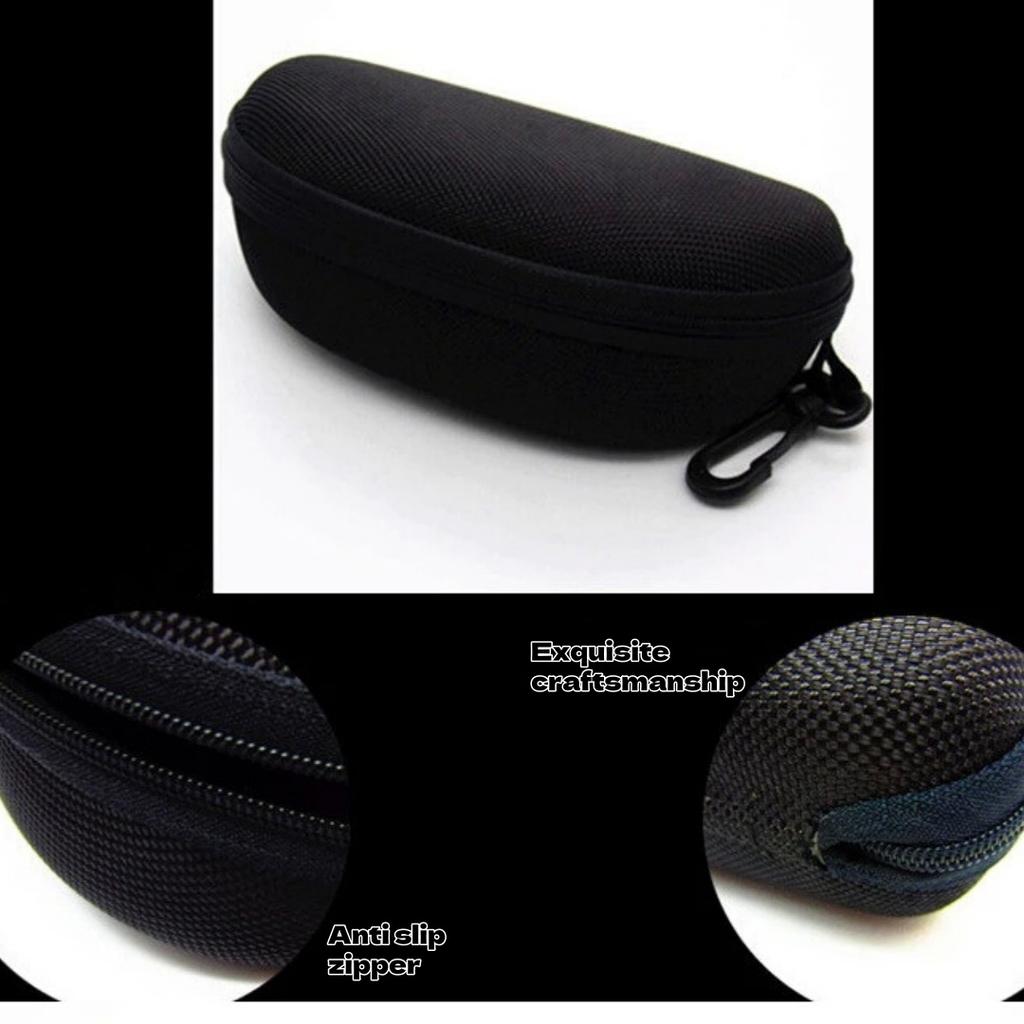 Fashion Car with Hook Large Full Frame Business Oxford Cloth Black Sunglasses Frame Storage EVA Zipper Glasses Box