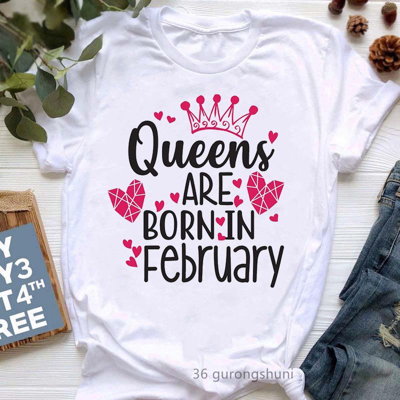 Stylish Queen Cartoon Women's Short Sleeve T-shirt - European & American Trend