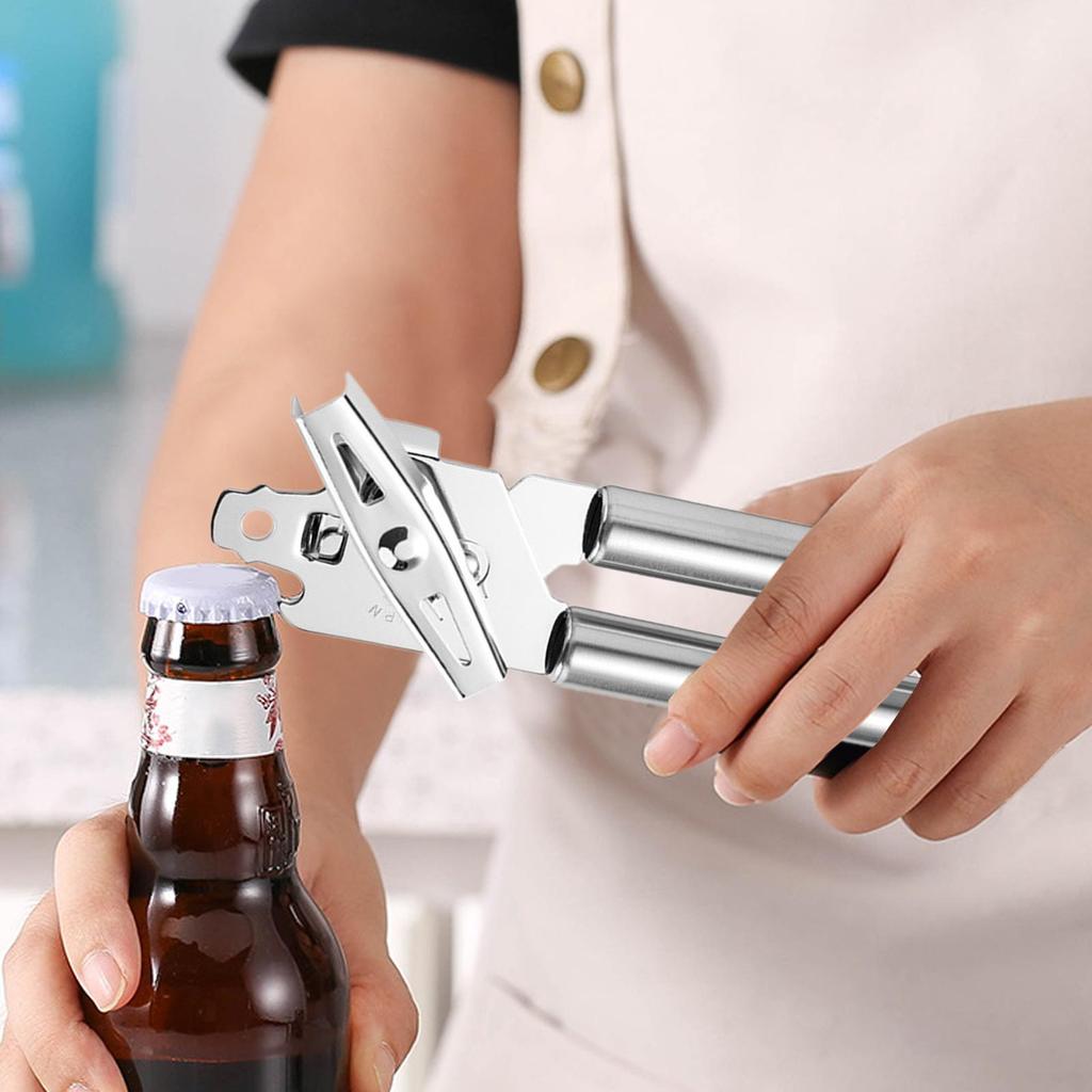 Can Opener Manual Manual Stainless Steel Jar Lid Tool Hand Can Opener For Family Restaurant Bar Outdoor Apartment Kitchen Grill