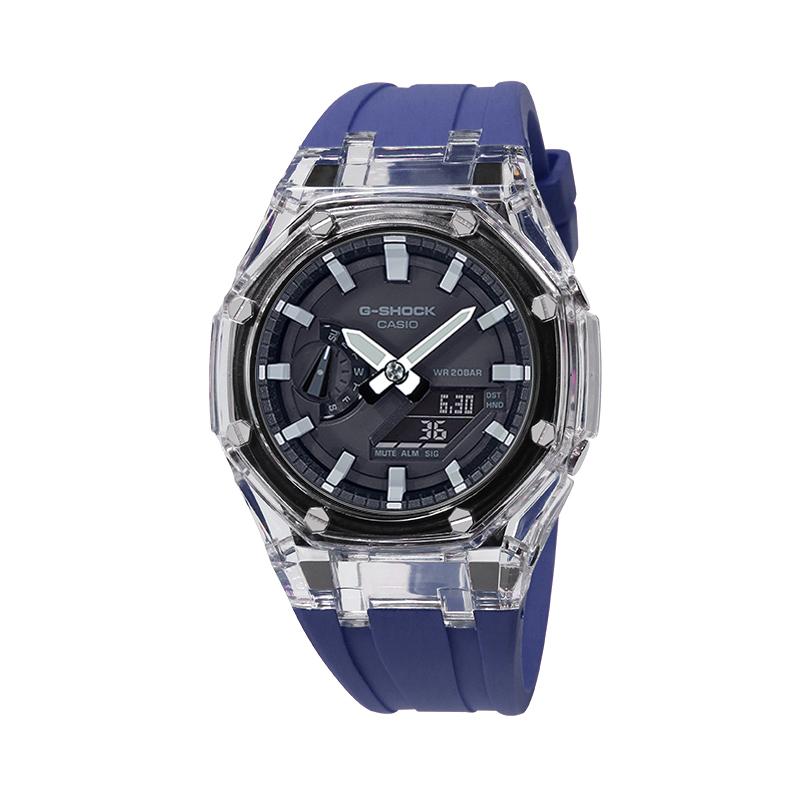 Casio Unisex Liquid Crystal/Analog Dual Display Series Black Watch GA-2100-1A(Watch4--)