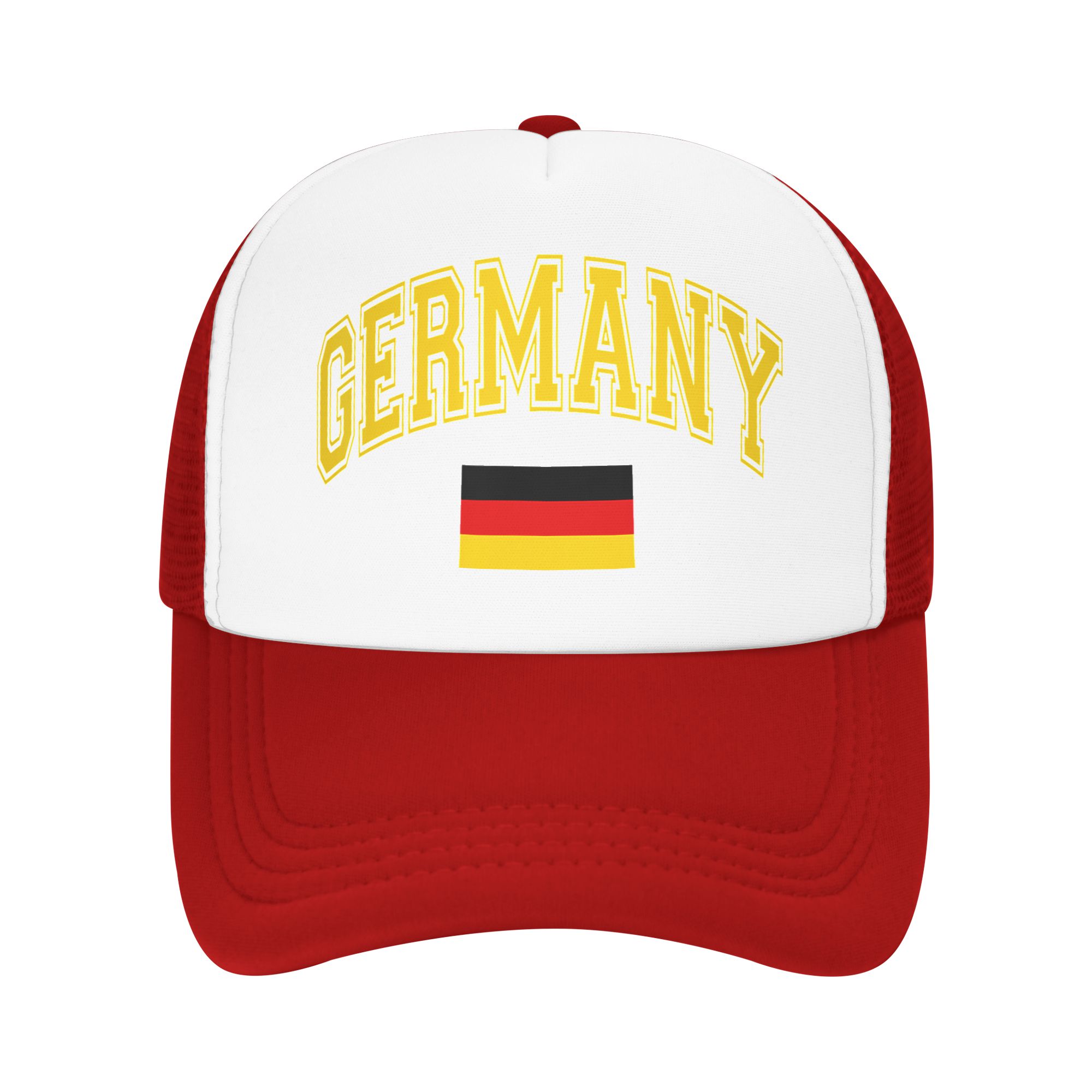 GerUnisexy Deutschland GerUnisex Flag Mesh Baseball Caps Adult Casual Trucker Worker Cap  Hat Adjustable Summer Trucker Hat One Size