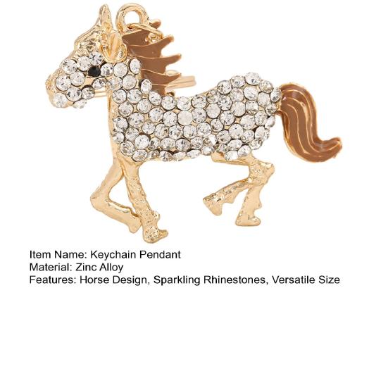 Keychain Pendant 2026 Year of Horse Mascot Good Luck Charm Key Chain Bags Backpacks Car Decoration Chinese New Year Gift