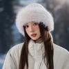 Thickening Winter Women's Warm Fur Hat Without Brim Cold-proof Warm Ear Protection Fisherman Caps Warming Tools