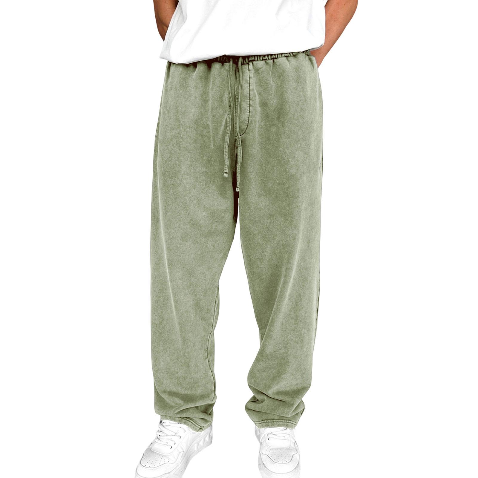 

Мужская Мода Досуг Средняя Посадка Длинный Стиль Повседневные Брюки XXL