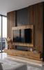 Acoustic Wall Panel Mebano PRO Wotan Oak with Black HDF Backing 2x 26.5x240 Cm