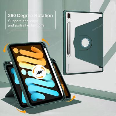 Étui mince hybride pour Samsung Galaxy Tab S7 FE S8 S9 Plus 12.4 T970 11 S6 Lite 10.4 360 couverture intelligente rotative avec porte-crayon