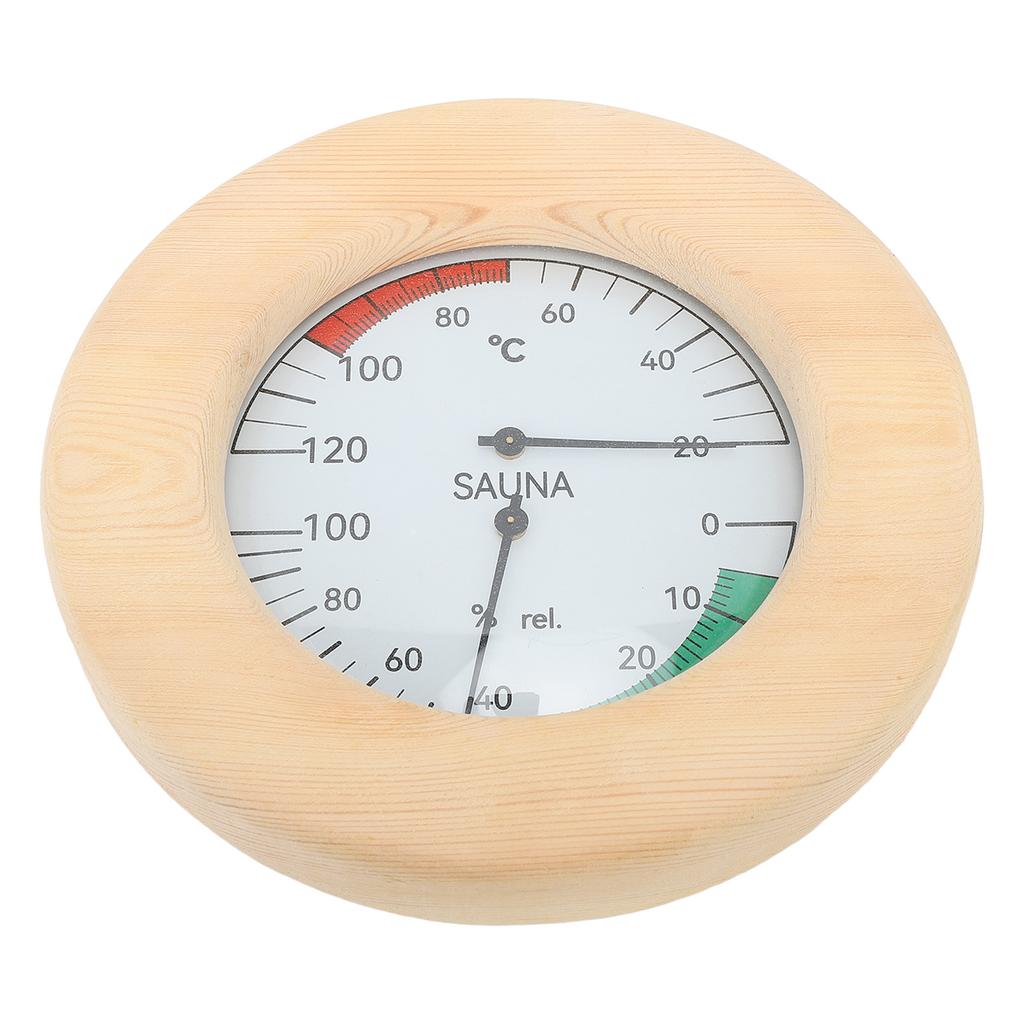 Sauna Hygrothermograph 2 In 1 Wall Mounted Real Time Monitoring Sauna Room Thermometer and
