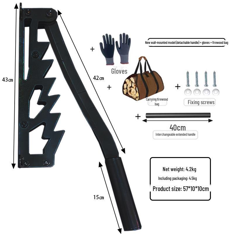 Outdoor Manual Firewood Splitter - Household Wood Splitting Tool