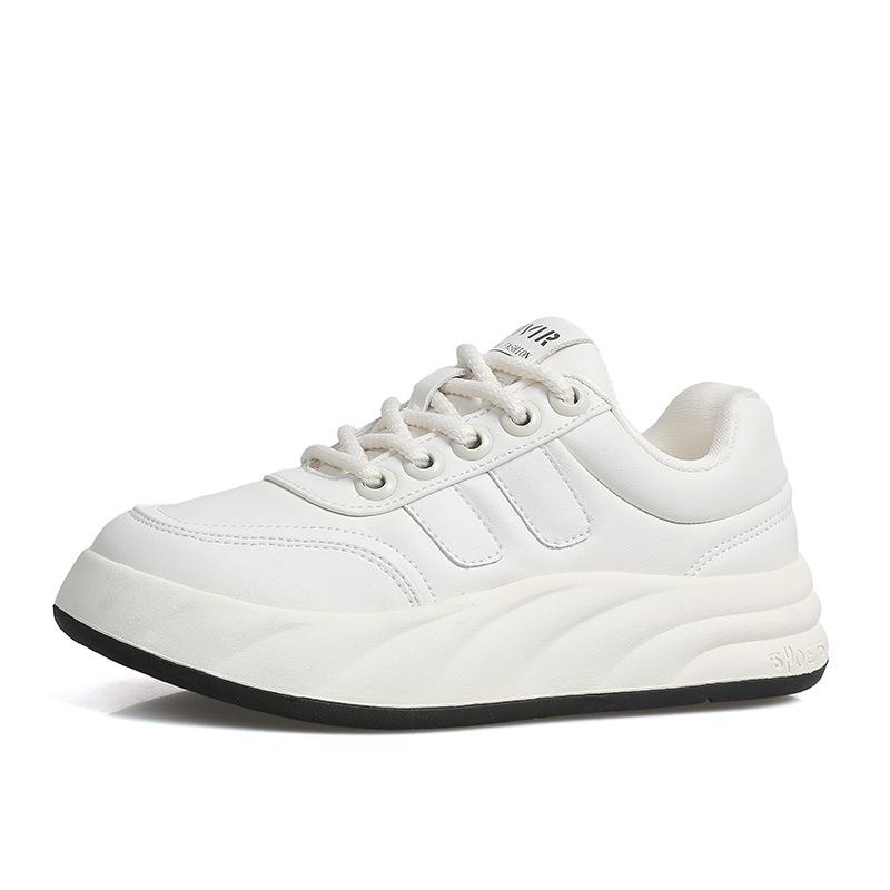 Versatile Little White Shoes Women'S Shoes Casual Student Board Shoes Trendy Shoes Platform Round Head Sports Shoes
