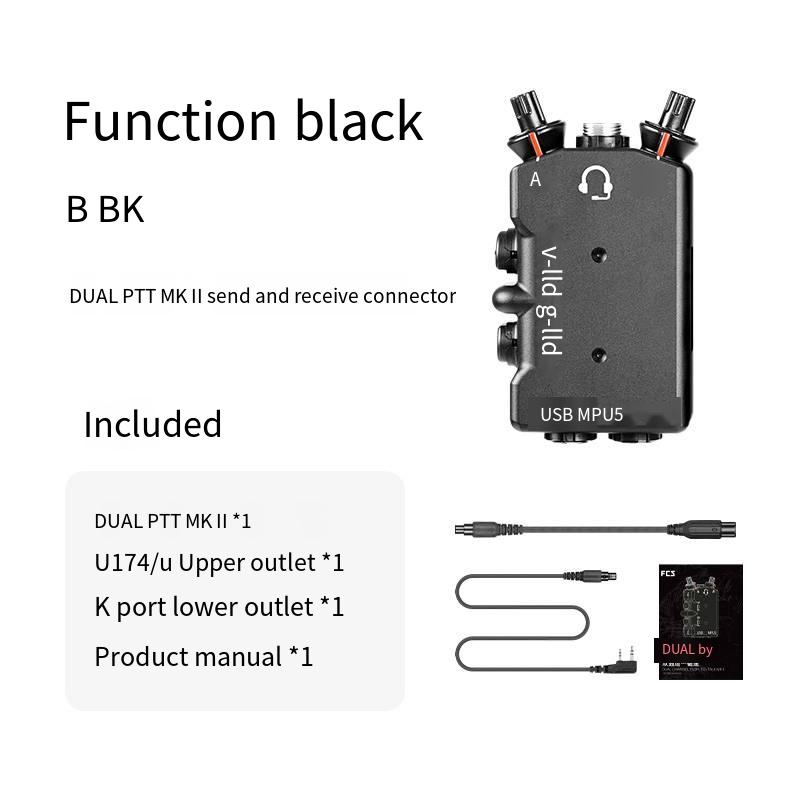 

BEPAN All-metal CNC Refined Version MPU5 DUAL PTT Intercom Strategic phone Dual PTT