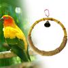 Bird Swing Bite Resistant Wear-resistant Crisp Bell Natural Materials Bamboo Bird Parrot