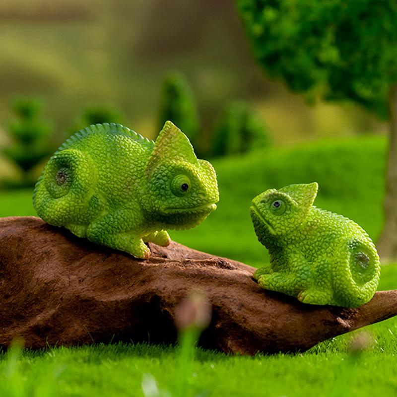 Simulare Axolotl Toad șopârlă cameleon model rășină artizanat miniatură figura DIY acasă decorare desktop masina mici ornamente