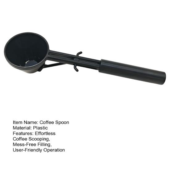 Coffee Spoon Funnel for Protein Powder Milk Powder Filling Long Handle Measuring Scoop for Water Bottles Reusable K-Style Coffee Capsule Refill Tools