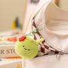 Fruit Tortoise Slippers Shaped Plush Keychain Toy Short Material Gifts Doll